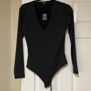 Express Black long sleeve bodysuit